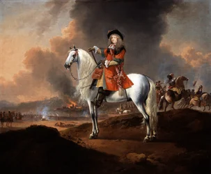 Teniente Coronel Randolph Egerton MP (m.1681) de la Tropa de Caballería del Rey, c.1672